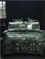 MM Linen Pure Cotton Zen Bedding Set Green Mix