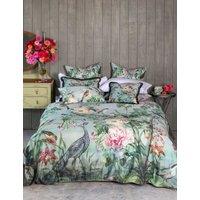 MM Linen Pure Cotton Chinoiserie Reversible Bedding Set Green Mix