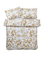 Pure Cotton Botanical Ochre Bedding Set