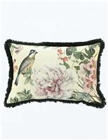 Cotton Linen Blend Viola Bolster Cushion