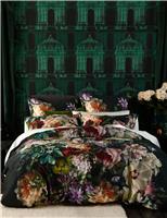 MM Linen Pure Cotton Fiori Bedding Set Grey Mix