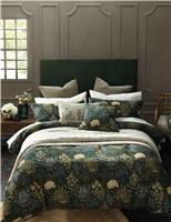 MM Linen Pure Cotton Limetta Bedding Set Olive