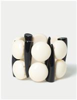 Black and White Shape Detail Wristwear