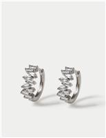 Cubic Zirconia Baguette Stone Earrings