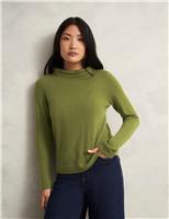 HOBBS Merino Wool Rich Jumper with Cashmere Green