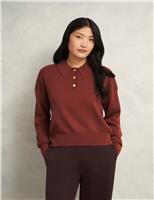 Merino Wool Rich Polo Neck Jumper