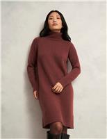 Merino Wool Blend Knitted Dress with Alpaca