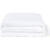 Bedfolk Pure Cotton Quilted Mattress Protector White
