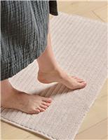 Pure Cotton Ribbed Plush Bathmat