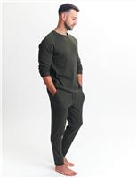 Cotton Blend Waffle Pyjama Set