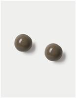 Enamel Sphere Stud Earring