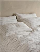 Pure Linen Striped Duvet Cover
