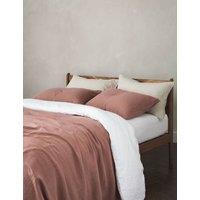 Bedfolk Pure Linen Relaxed Duvet Cover Medium Red