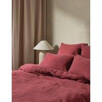 Bedfolk Pure Linen Relaxed Duvet Cover Burgundy