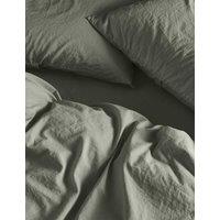 Bedfolk Pure Cotton Relaxed Duvet Cover Khaki