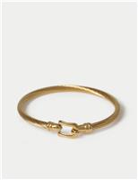 Autograph Buckle Texture Bangle