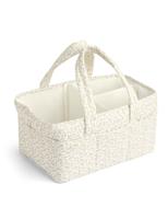 Pure Cotton Leaf Print Nappy Caddy Bag