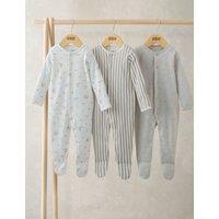 Mamas & Papas 3 Pack Pure Cotton Circus Sleepsuits (0-24 Mths) Multi
