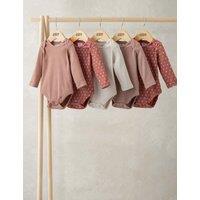 Mamas & Papas 5 Pack Long Sleeve Bodysuits (0-24 Mths) Multi