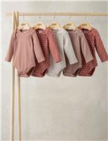 Mamas & Papas 5 Pack Long Sleeve Bodysuits (0-24 Mths) Multi