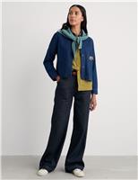 Seasalt Cornwall High Waisted Wide Leg Jeans Blue