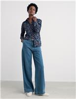 Pure Cotton Printed Collared Shirt