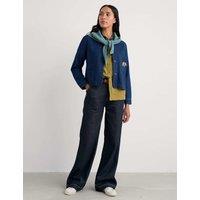 Seasalt Cornwall High Waisted Wide Leg Jeans Navy