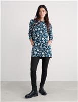 Pure Cotton Floral Relaxed Tunic