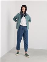 Merino Wool Rich Button Front Relaxed Cardigan