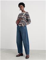 Merino Wool Rich Fair Isle Crew Neck Jumper