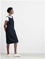 Cotton Rich Knee Length Shift Dress