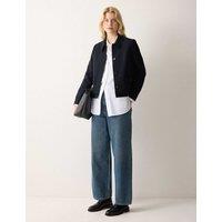 Jigsaw High Waisted Barrel Jeans Blue Denim
