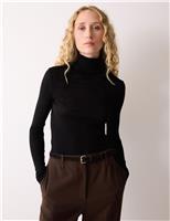 Pure Merino Wool Polo Neck Jumper