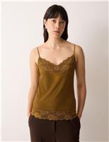 Modal Rich V-Neck Lace Vest