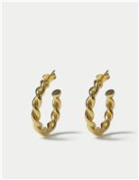 Sterling Silver Twist Detail Earrings