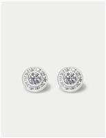 Sterling Silver Circle Stud Earrings