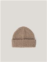 Wool Rich Boucle Beanie Hat