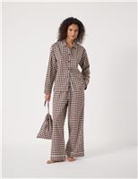 Cotton Rich Checked Pyjama Set