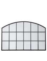 Gallery Home Wingham Arch Large Wall Mirror Black