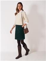 Cord Mini A-Line Skirt