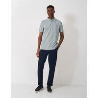Crew Clothing Pure Cotton Piqu Polo Shirt Charcoal