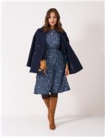 Jersey Floral Midi Dress