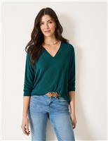 Modal Rich V-Neck Top