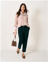 Cotton Rich Cord Tapered Trousers