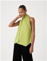 Satin Halter Neck Top