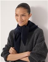 Wool Blend Textured Scarf