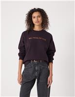 Pure Cotton Disco Slogan Sweatshirt