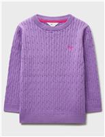 Pure Cotton Cable Knit Jumper (3-12 Yrs)