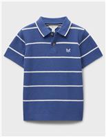 Pure Cotton Striped Polo Shirt (3-12 Yrs)