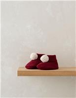 Pom Pom Booties (0-12 Mths)